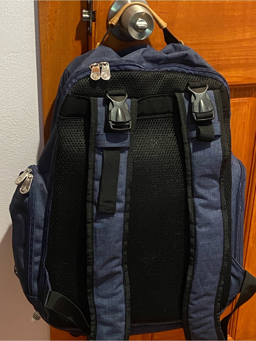 Fisher-Price Navy Blue baby diaper Backpack with Black Accents lots of space - Picture 3 of 13